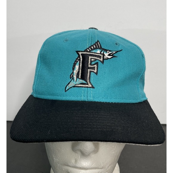 LOGO 7 Other - VTG 90s Florida Marlins Logo 7 Snapback Cap Hat Genuine Merchandise One Size Fit